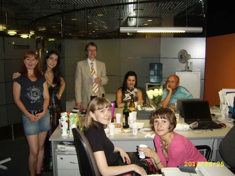 Команда ТИМ ФОРС в офисе, 25.06.2010